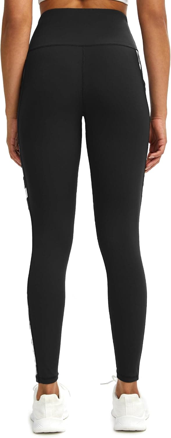 Detalle de Tuspryt Sport Leggings Damen mit Taschen – blickdichte High-Waist Trainingshose für Yoga, Fitness & Lauf-Workouts