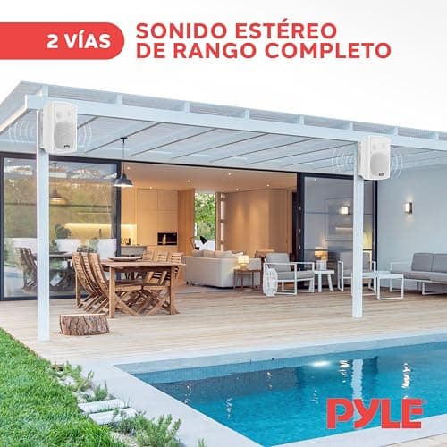 Thumbnail 4 de Pyle Enceinte Stéréo Murale Bluetooth