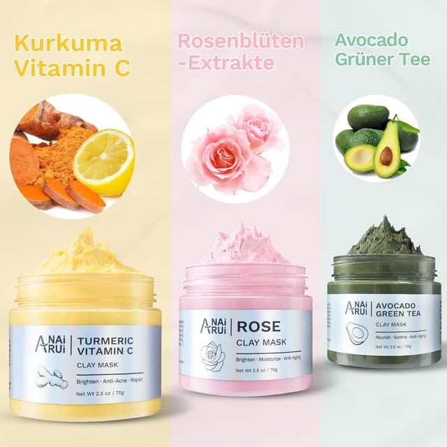 Thumbnail 1 de ANAiRUi Kurkuma Maske Rose 210 g