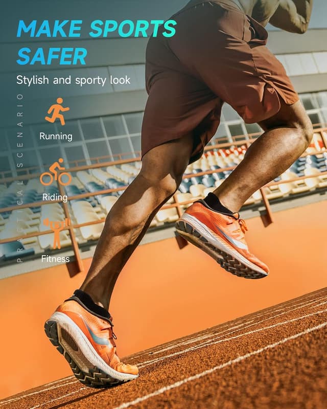 Detalle 1 de TANSTC Mens Running Socks, 6 Pairs