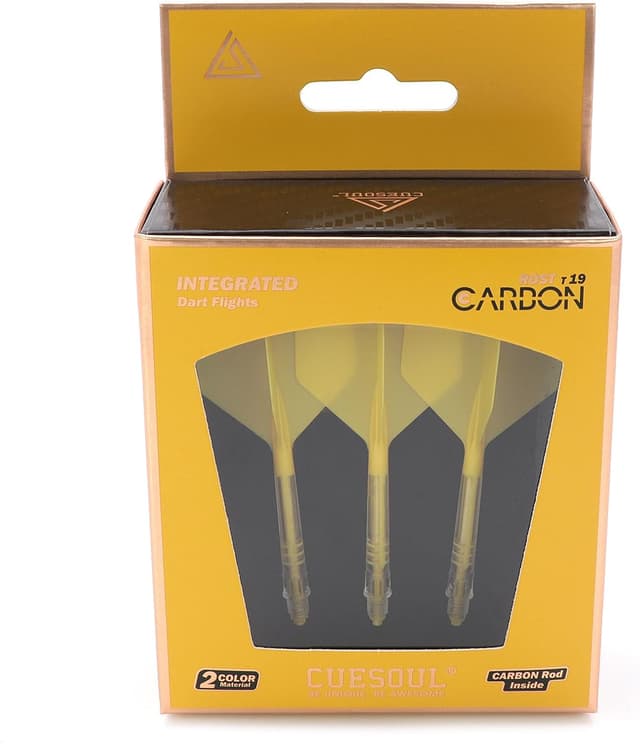 Detalle de CUESOUL ROST T19 Carbon Integrated Dart Shaft & Flight Set of 3 (Big Standard)