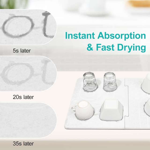 Thumbnail 1 de Luxspire Large Stone Drying Mat 24"x16" 🧽