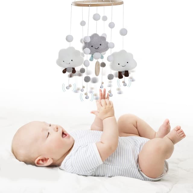 Thumbnail 4 de TVAIVTN Baby Mobile 3D Wolken