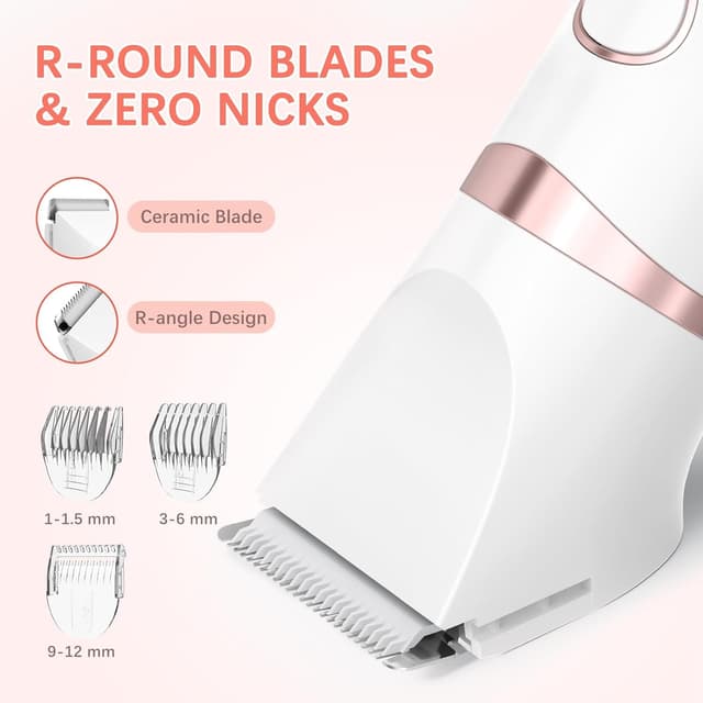 Detalle de MAXGROOM 3 in 1 Lady Shaver (Wet & Dry) with IPX6 Waterproof Bikini Trimmer and LED Display