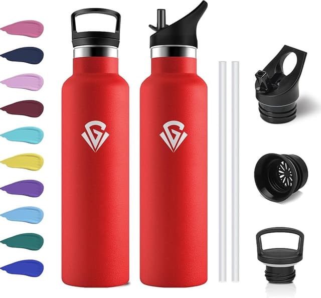 Detalle de Botella Agua 750 ml acero inox aislante para deporte 🚰