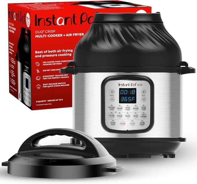 Imagen de Instant Pot Duo Crisp 6-Quart Air Fryer Pressure Cooker en OfertitasTOP