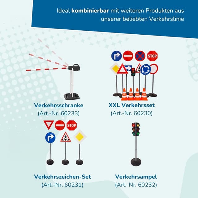 Thumbnail 5 de alldoro 60090 cônes d'avertissement 4 pièces