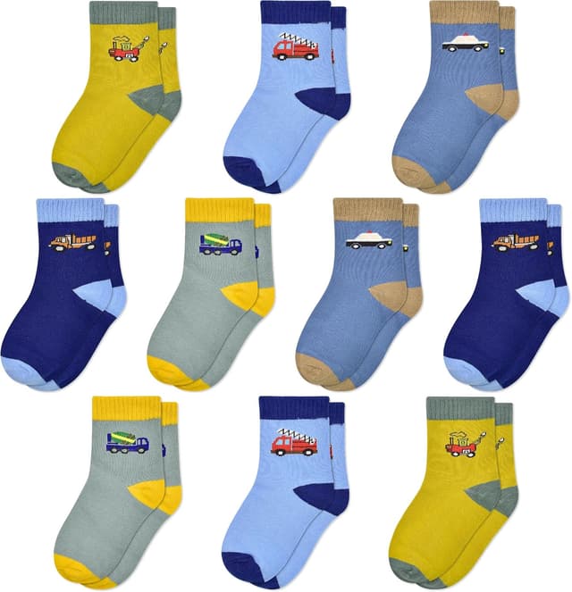 GENTABY Boys Cotton Socks 10 pack