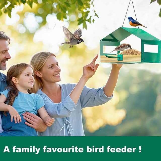 Thumbnail 6 de FANHAO Mangeoire à oiseaux en métal suspendue