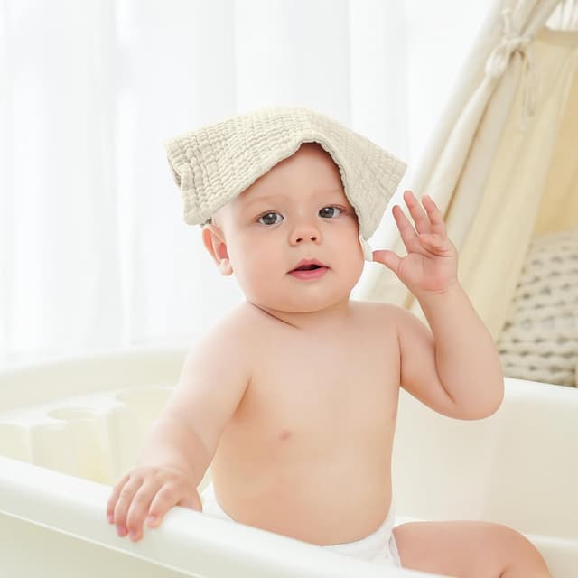 Thumbnail 4 de bearmoss Muslin Squares 25x25 cm 100% cotton burp cloths