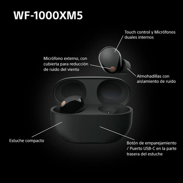 Thumbnail 10 de Sony WF-1000XM5 Auriculares Inalámbricos Noise Cancelling
