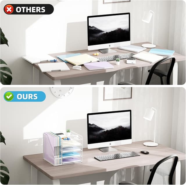 Detalle 2 de Marbrasse Organizer Scrivania 5 livelli per documenti e accessori 🗂