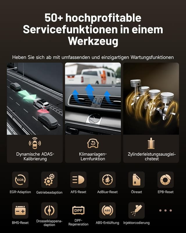 Thumbnail 6 de TOPDON ONE 10,1" bidirektionales OBD2 Diagnosegerät mit J2534 Pass-Thru, ECU-Codierung & CAN-FD