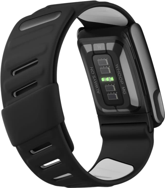 Detalle de WHOOP MG SportFlex Band Schwarz – Sportarmband für WHOOP Life mit MG-Sensor