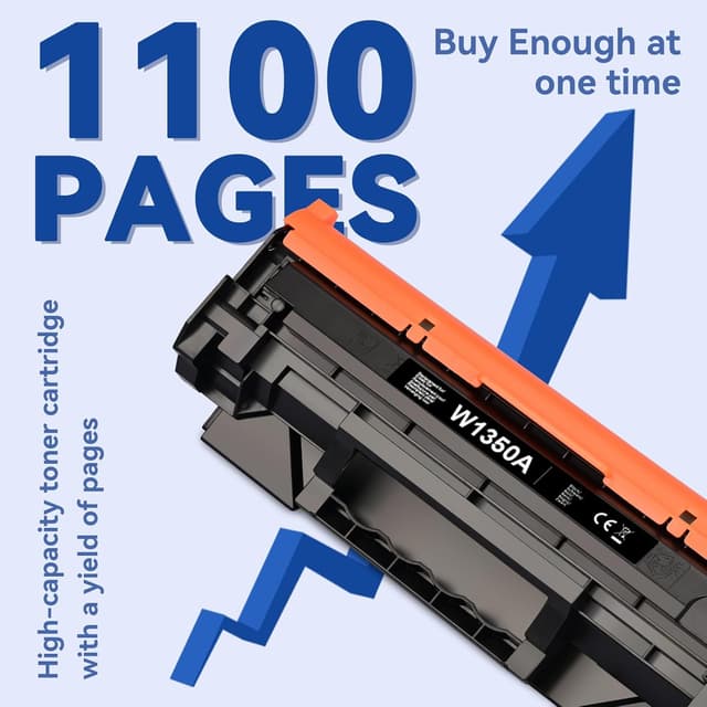 Detalle de Lemero W1350A 135A Toner nero (senza chip) di ricambio per HP LaserJet 135A/W1350A