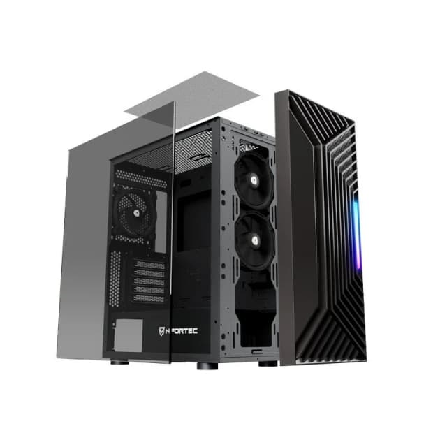 Thumbnail 3 de Nfortec Nervia ARGB Torre ATX con 4 ventiladores 🖥