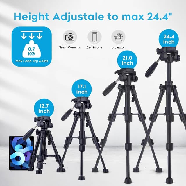 Detalle 1 de LINKCOOL mini desktop tripod 62cm