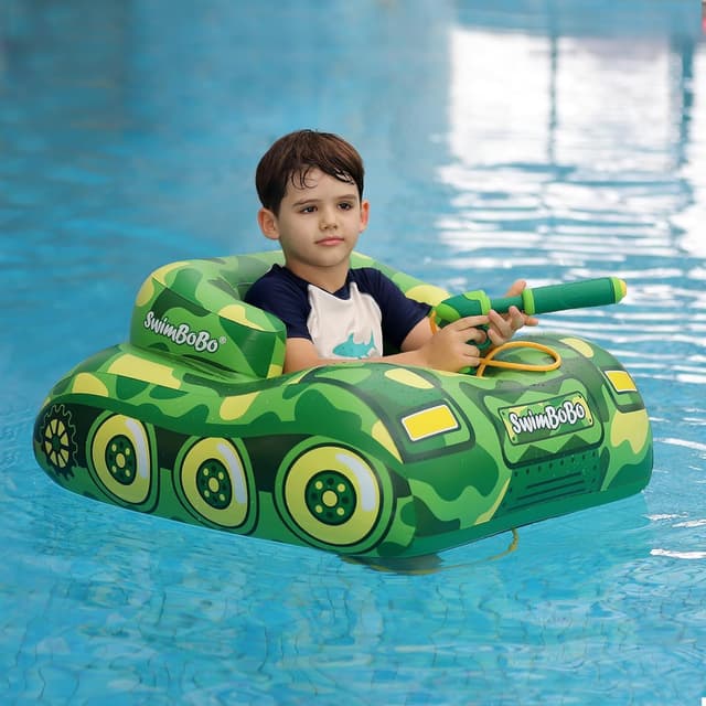 Detalle 2 de Swimbobo Toddler Pool Float with Seat and Built-In Water Gun