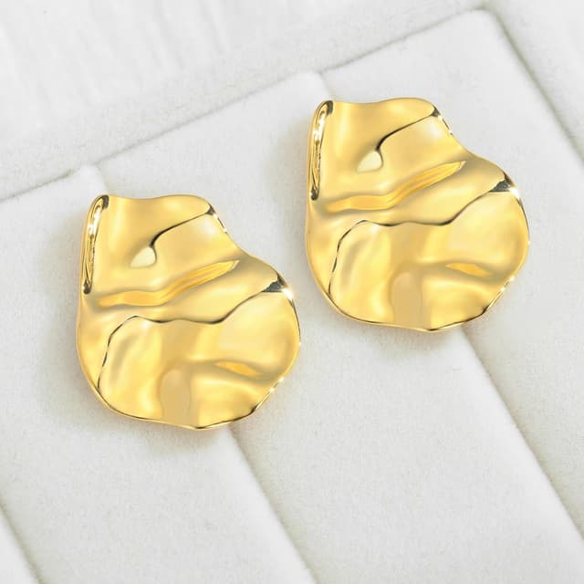 Thumbnail 6 de LILIE&WHITE Orecchini Dorati Irregolari