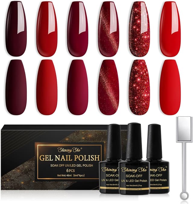 Detalle de Shining She Smalto Semipermanente Cat Eye 8 ml 💅