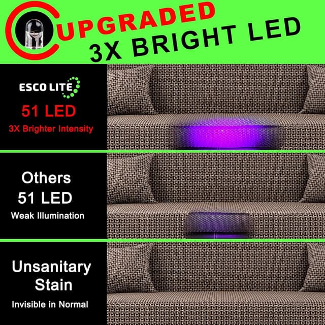 Thumbnail 4 de ESCO LITE 51 LED UV Blacklight Detector ⚡