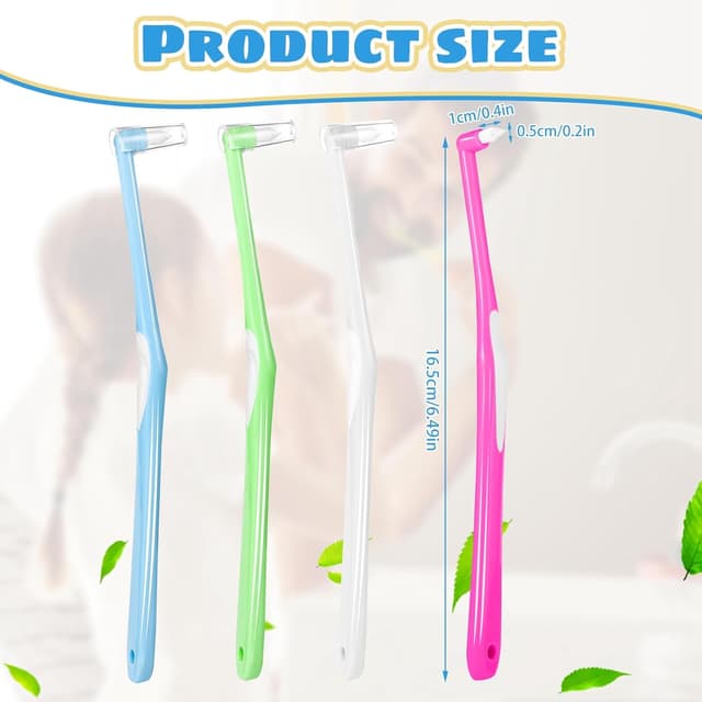 Detalle 2 de RAYITO Interspace Single-Tufted Interdental Brushes 8-pack 🪥