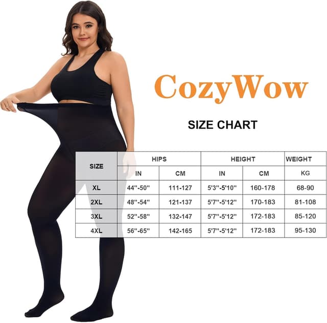 Thumbnail 4 de CozyWow mallas talla grande 80D 1X–4X