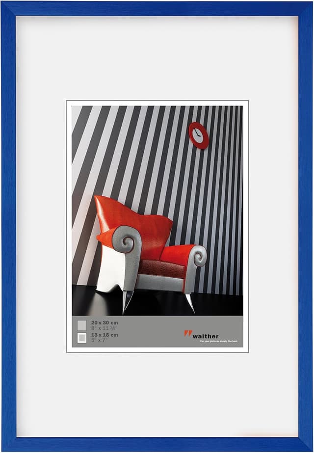 Thumbnail 6 de Walther Design Cadre photo Chair argent en aluminium 18 x 24 cm (AJ824S)