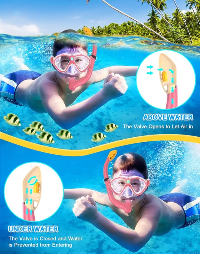 Detalle de Gintenco Kids snorkel set 10 to 19.6 in