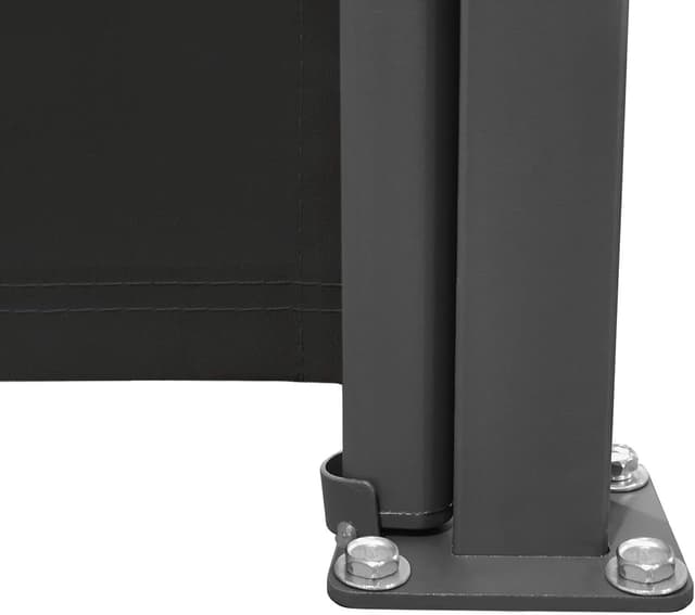 Detalle de LZQ Seitenmarkise als Wind- und Sichtschutz aus Polyester – Anthrazit, 200 x 600 cm