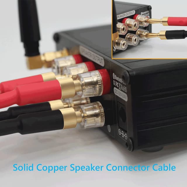 Detalle de WOWLED speaker cable 13AWG with banana plugs 1.5m