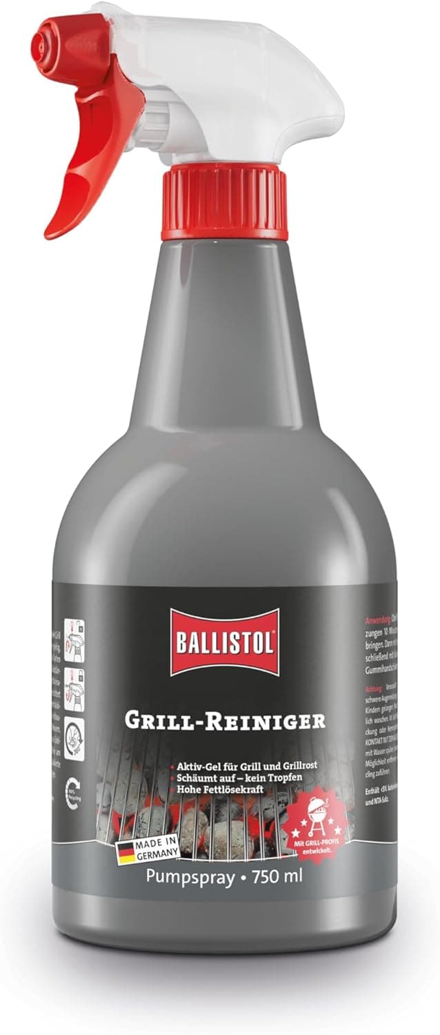 Detalle de Ballistol 25440 Grill-Reiniger Aktiv-Schaum Spray (750 ml) für Rost, Gasdüsen & Edelstahl