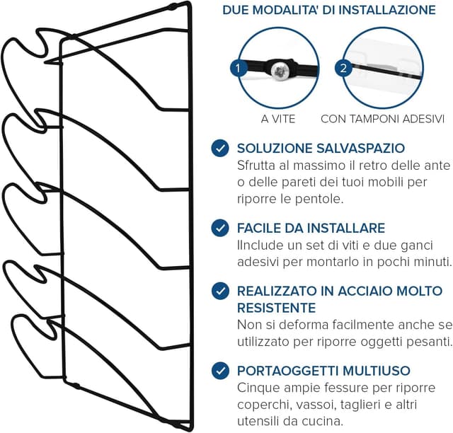 Thumbnail 3 de joeji's Kitchen Porta Coperchi 5 slot