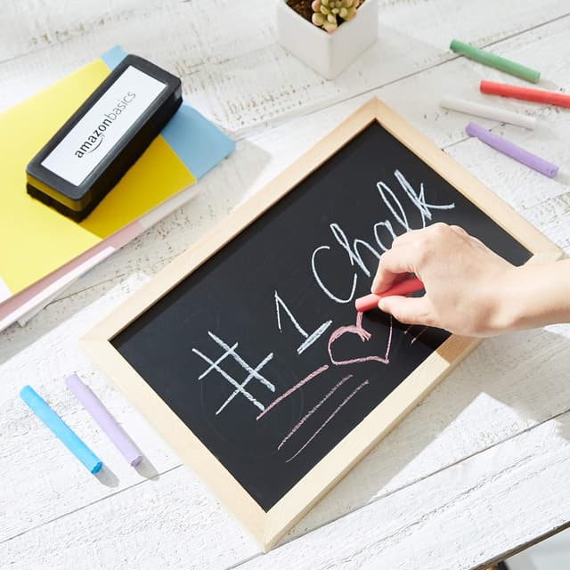 Thumbnail 4 de Amazon Basics Dustless Chalk 24 Count โ Chalkboard Chalk ๐