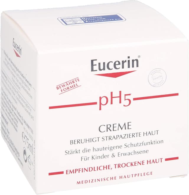 Detalle de Eucerin Crème pH5 75 ml — soin apaisant pour peau sensible