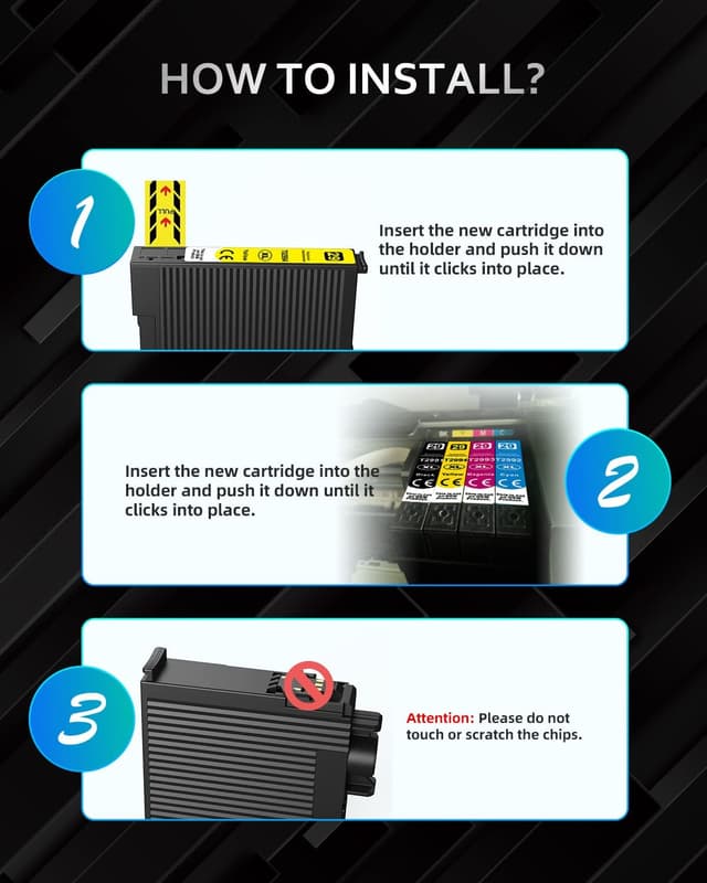 Thumbnail 6 de INK4U 29XL Nero compatibili per Epson (6 cartucce) Expression Home XP