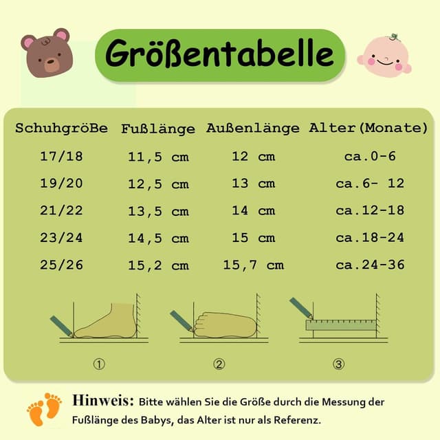 Detalle 2 de SAYOYO Lauflernschuhe aus echtem Leder für Babys & Kleinkinder