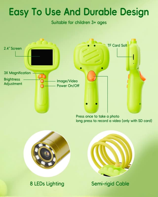Thumbnail 2 de Borescope Snake Camera for Kids 4–10