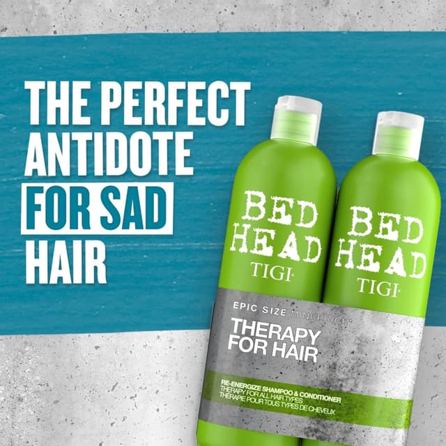 Thumbnail 4 de Bed Head by TIGI Re‑Energise Pack 2x750 ml