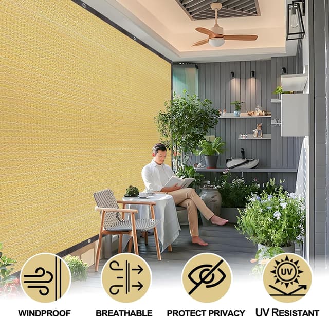 Thumbnail 6 de Toldo rectangular Verano 🌞 Red de sombra para jardín y terraza