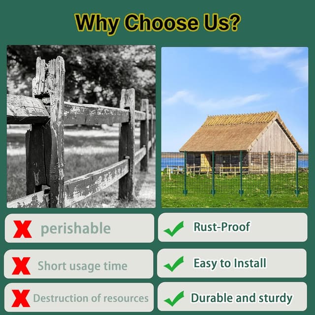 Detalle de 148 cm iHYTOON Zaunpfosten Metall