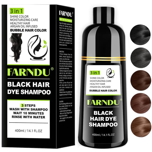 Detalle de Schwarz Haarfärbeshampoo Haarfarbe Schwarz