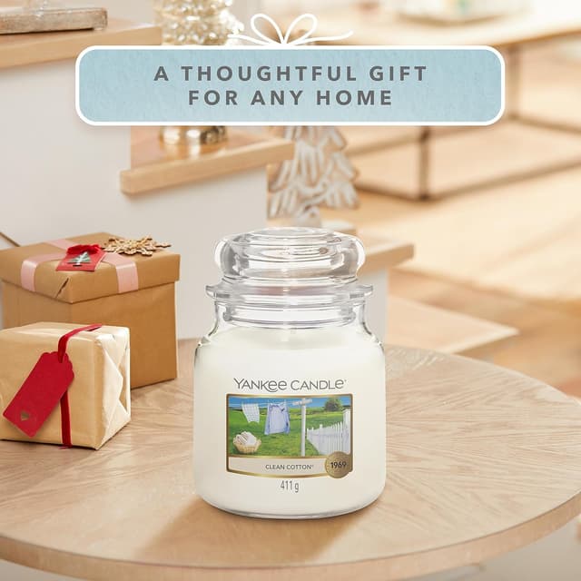 Thumbnail 4 de Yankee Candle Coton fraîchement lavé 75h 🕯