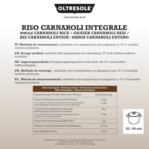 Thumbnail 1 de Oltresole Arroz Carnaroli Integral — 2 kg