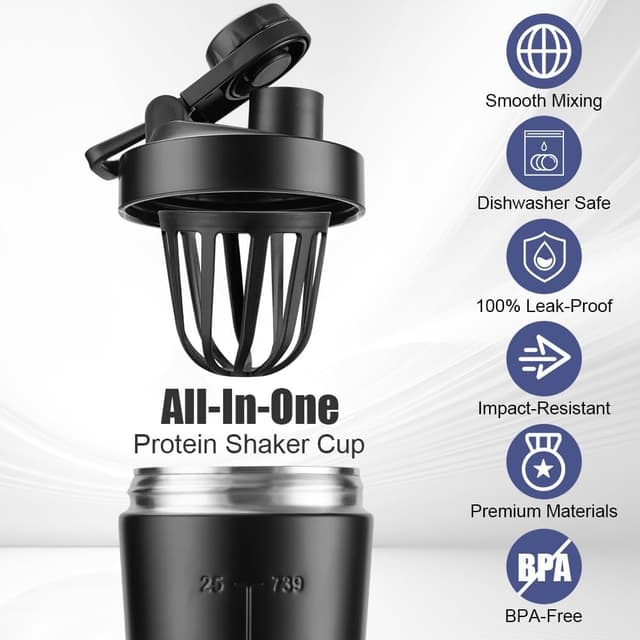 Thumbnail 3 de Alaoo Protéine Shaker INOX 750ml