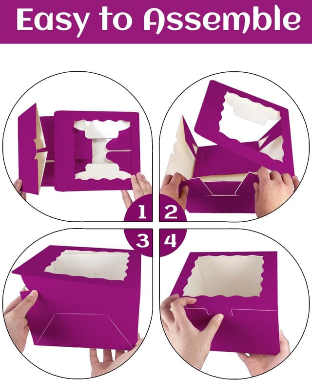 Thumbnail 3 de Gcardist Kuchenbox Tiefes Lila 25,4 cm