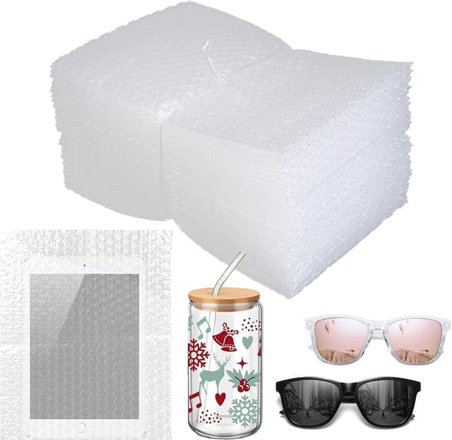 Detalle de 50Pcs Bubble Bag Bubble Pouches (20cm x 25cm) – Double Wall Cushioning for Shipping & Storage