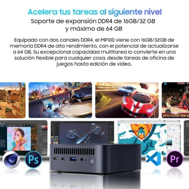 Thumbnail 3 de Blackview MP100 Mini PC Windows 11 Pro · 16 GB