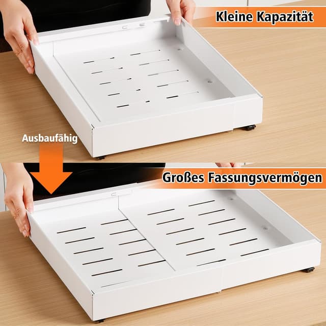 Thumbnail 5 de NAYAHOSE Teleskopschublade 32–48 cm Weiß