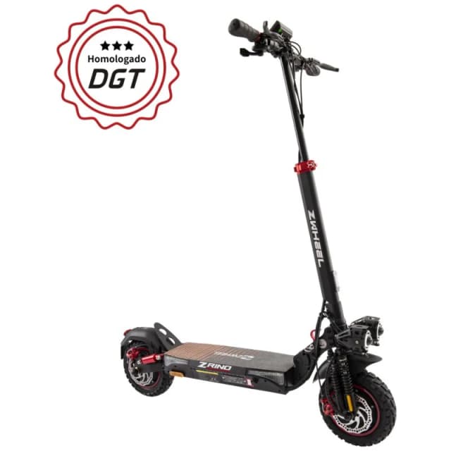 Imagen de ZWheel ZRino Duo Max 10" 1000W Negro Rojo en OfertitasTOP